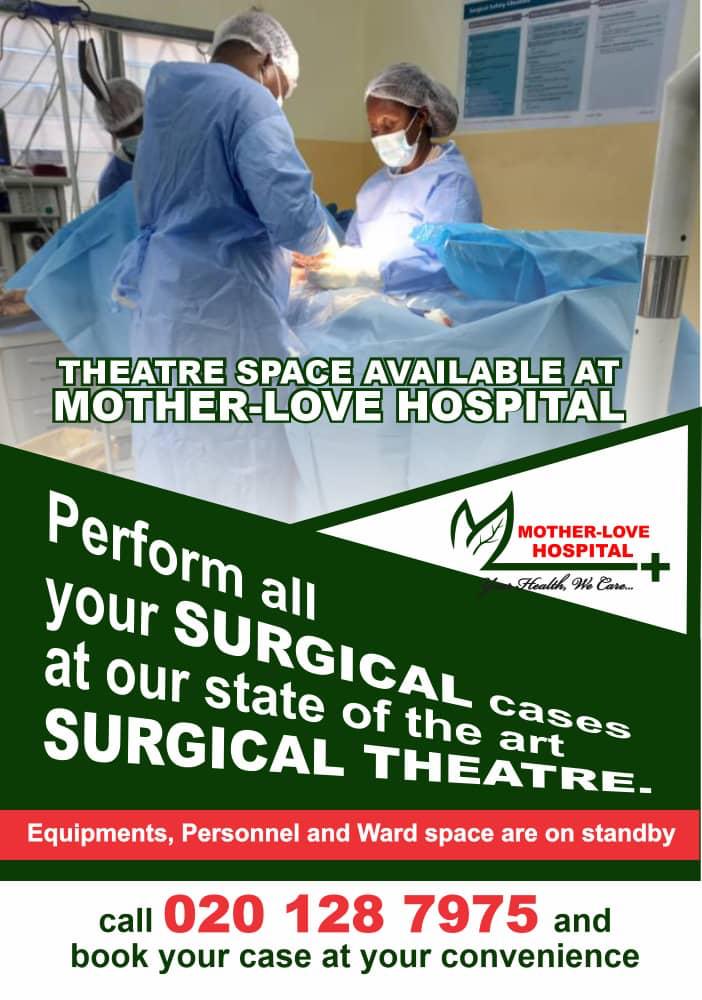 Theatre Space Available at Mother-Love Hospital.